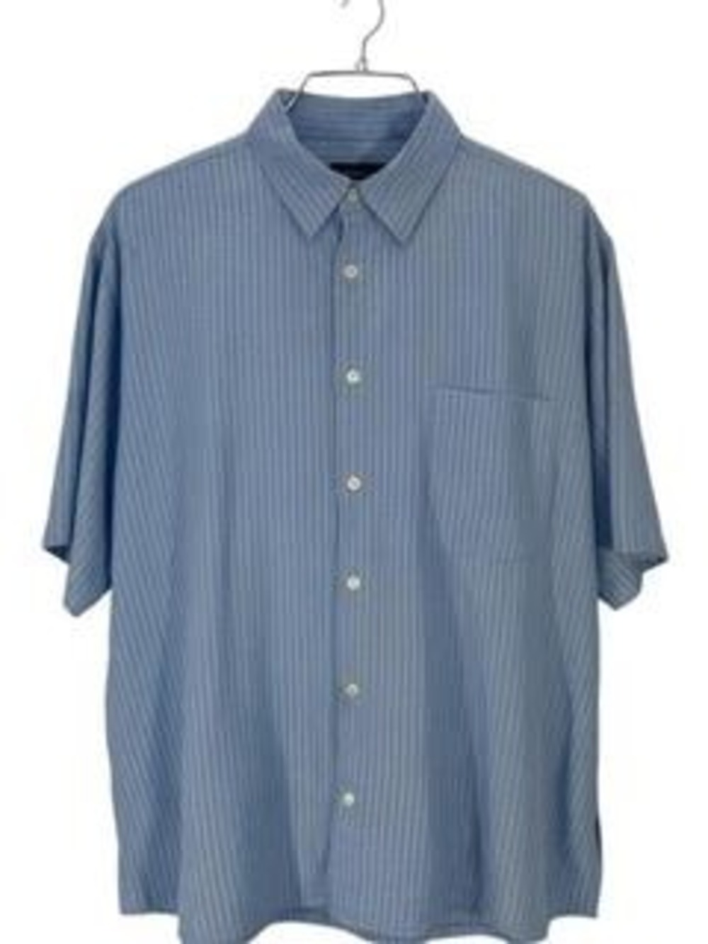 J. Ferrar JF J. Ferrar Men's Short Sleeve Shirt 2XLT Blue